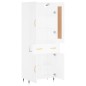 vidaXL Highboard Weiß 69,5x34x180 cm Holzwerkstoff vidaXL Highboard Weiß 69,5x34x180 cm Holzwerkstoff