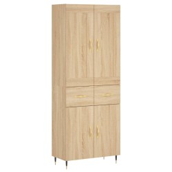 vidaXL Highboard Sonoma-Eiche 69,5x34x180 cm Holzwerkstoff