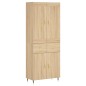 vidaXL Highboard Sonoma-Eiche 69,5x34x180 cm Holzwerkstoff vidaXL Highboard Sonoma-Eiche 69,5x34x180 cm Holzwerkstoff