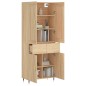 vidaXL Highboard Sonoma-Eiche 69,5x34x180 cm Holzwerkstoff vidaXL Highboard Sonoma-Eiche 69,5x34x180 cm Holzwerkstoff
