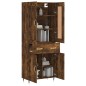 vidaXL Highboard Räuchereiche 69,5x34x180 cm Holzwerkstoff vidaXL Highboard Räuchereiche 69,5x34x180 cm Holzwerkstoff
