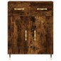 vidaXL Highboard Räuchereiche 69,5x34x180 cm Holzwerkstoff vidaXL Highboard Räuchereiche 69,5x34x180 cm Holzwerkstoff