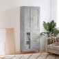 vidaXL Highboard Betongrau 69,5x34x180 cm Holzwerkstoff vidaXL Highboard Betongrau 69,5x34x180 cm Holzwerkstoff