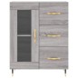 vidaXL Highboard Grau Sonoma 69,5x34x180 cm Holzwerkstoff vidaXL Highboard Grau Sonoma 69,5x34x180 cm Holzwerkstoff