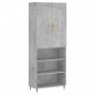 vidaXL Highboard Betongrau 69,5x34x180 cm Holzwerkstoff vidaXL Highboard Betongrau 69,5x34x180 cm Holzwerkstoff