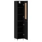 vidaXL Highboard Schwarz 34,5x34x180 cm Holzwerkstoff vidaXL Highboard Schwarz 34,5x34x180 cm Holzwerkstoff