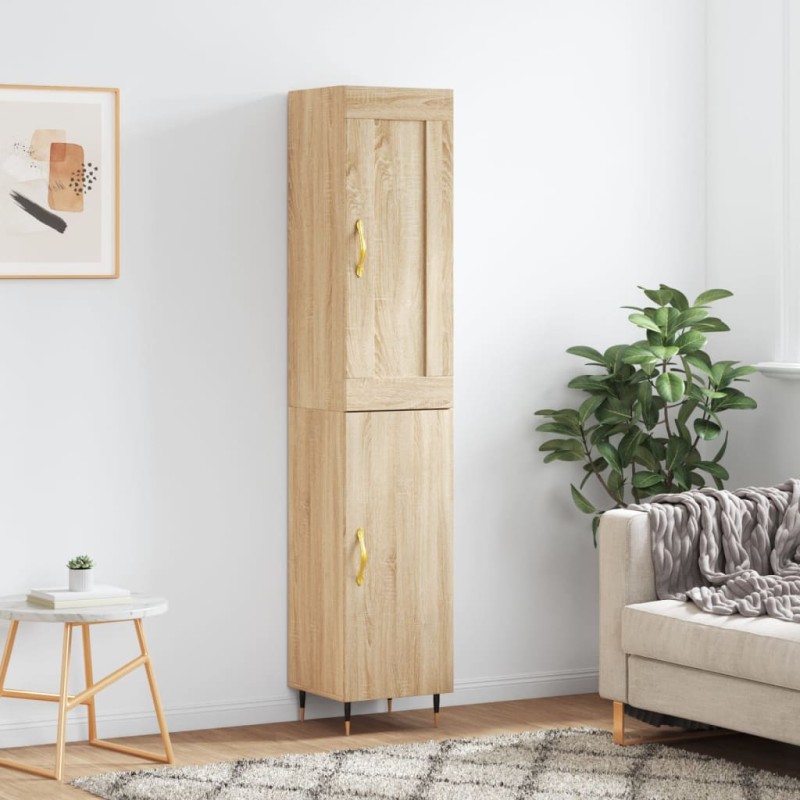 vidaXL Highboard Sonoma-Eiche 34,5x34x180 cm Holzwerkstoff vidaXL Highboard Sonoma-Eiche 34,5x34x180 cm Holzwerkstoff