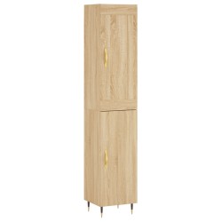 vidaXL Highboard Sonoma-Eiche 34,5x34x180 cm Holzwerkstoff