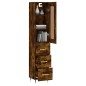 vidaXL Highboard Räuchereiche 34,5x34x180 cm Holzwerkstoff vidaXL Highboard Räuchereiche 34,5x34x180 cm Holzwerkstoff