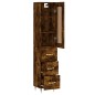 vidaXL Highboard Räuchereiche 34,5x34x180 cm Holzwerkstoff vidaXL Highboard Räuchereiche 34,5x34x180 cm Holzwerkstoff