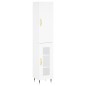 vidaXL Highboard Weiß 34,5x34x180 cm Holzwerkstoff vidaXL Highboard Weiß 34,5x34x180 cm Holzwerkstoff