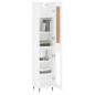 vidaXL Highboard Weiß 34,5x34x180 cm Holzwerkstoff vidaXL Highboard Weiß 34,5x34x180 cm Holzwerkstoff