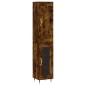 vidaXL Highboard Räuchereiche 34,5x34x180 cm Holzwerkstoff vidaXL Highboard Räuchereiche 34,5x34x180 cm Holzwerkstoff