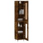 vidaXL Highboard Räuchereiche 34,5x34x180 cm Holzwerkstoff vidaXL Highboard Räuchereiche 34,5x34x180 cm Holzwerkstoff