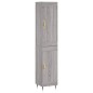 vidaXL Highboard Grau Sonoma 34,5x34x180 cm Holzwerkstoff vidaXL Highboard Grau Sonoma 34,5x34x180 cm Holzwerkstoff