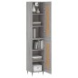 vidaXL Highboard Grau Sonoma 34,5x34x180 cm Holzwerkstoff vidaXL Highboard Grau Sonoma 34,5x34x180 cm Holzwerkstoff