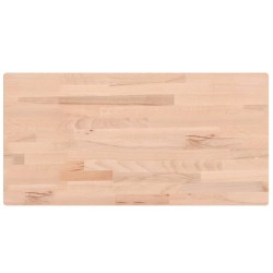 vidaXL Tischplatte 100x50x1,5 cm Rechteckig Massivholz Buche