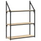 vidaXL Wandregal 3 Fächer Sonoma-Eiche 60x21x78,5 cm Holzwerkstoff vidaXL Wandregal 3 Fächer Sonoma-Eiche 60x21x78,5 cm Holzwerkstoff