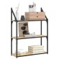 vidaXL Wandregal 3 Fächer Sonoma-Eiche 60x21x78,5 cm Holzwerkstoff vidaXL Wandregal 3 Fächer Sonoma-Eiche 60x21x78,5 cm Holzwerkstoff