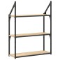 vidaXL Wandregal 3 Fächer Sonoma-Eiche 60x21x78,5 cm Holzwerkstoff vidaXL Wandregal 3 Fächer Sonoma-Eiche 60x21x78,5 cm Holzwerkstoff