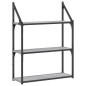 vidaXL Wandregal 3 Fächer Grau Sonoma 60x21x78,5 cm Holzwerkstoff vidaXL Wandregal 3 Fächer Grau Sonoma 60x21x78,5 cm Holzwerkstoff