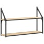 vidaXL Wandregal 2 Fächer Sonoma-Eiche 80x21x51 cm Holzwerkstoff vidaXL Wandregal 2 Fächer Sonoma-Eiche 80x21x51 cm Holzwerkstoff