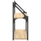vidaXL Wandregal 2 Fächer Sonoma-Eiche 80x21x51 cm Holzwerkstoff vidaXL Wandregal 2 Fächer Sonoma-Eiche 80x21x51 cm Holzwerkstoff