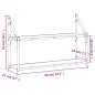 vidaXL Wandregal 2 Fächer Sonoma-Eiche 80x21x51 cm Holzwerkstoff vidaXL Wandregal 2 Fächer Sonoma-Eiche 80x21x51 cm Holzwerkstoff
