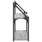 vidaXL Wandregal 2 Fächer Grau Sonoma 80x21x51 cm Holzwerkstoff vidaXL Wandregal 2 Fächer Grau Sonoma 80x21x51 cm Holzwerkstoff