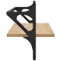 vidaXL Wandregale mit Stangen 2 Stk. Sonoma-Eiche 65x25x30 cm vidaXL Wandregale mit Stangen 2 Stk. Sonoma-Eiche 65x25x30 cm