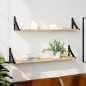 vidaXL Wandregale 2 Stk. Sonoma-Eiche 80x15x15,5 cm Holzwerkstoff vidaXL Wandregale 2 Stk. Sonoma-Eiche 80x15x15,5 cm Holzwerkstoff