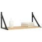 vidaXL Wandregale 2 Stk. Sonoma-Eiche 60x25x25,5 cm Holzwerkstoff vidaXL Wandregale 2 Stk. Sonoma-Eiche 60x25x25,5 cm Holzwerkstoff