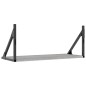 vidaXL Wandregale 2 Stk. Grau Sonoma 60x25x25,5 cm Holzwerkstoff vidaXL Wandregale 2 Stk. Grau Sonoma 60x25x25,5 cm Holzwerkstoff
