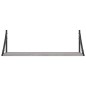 vidaXL Wandregale 2 Stk. Grau Sonoma 80x25x25,5 cm Holzwerkstoff vidaXL Wandregale 2 Stk. Grau Sonoma 80x25x25,5 cm Holzwerkstoff