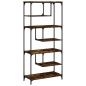 vidaXL Bücherregal Räuchereiche 81x36x176 cm Holzwerkstoff vidaXL Bücherregal Räuchereiche 81x36x176 cm Holzwerkstoff