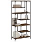 vidaXL Bücherregal Räuchereiche 81x36x176 cm Holzwerkstoff vidaXL Bücherregal Räuchereiche 81x36x176 cm Holzwerkstoff