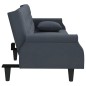 vidaXL Schlafsofa mit Armlehnen Dunkelgrau Samt vidaXL Schlafsofa mit Armlehnen Dunkelgrau Samt