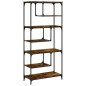 vidaXL Bücherregal Räuchereiche 81x36x176 cm Holzwerkstoff vidaXL Bücherregal Räuchereiche 81x36x176 cm Holzwerkstoff