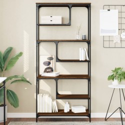 vidaXL Bücherregal Braun Eichen-Optik 81x36x176 cm Holzwerkstoff