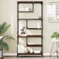 vidaXL Bücherregal Braun Eichen-Optik 81x36x176 cm Holzwerkstoff vidaXL Bücherregal Braun Eichen-Optik 81x36x176 cm Holzwerkstoff