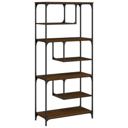 vidaXL Bücherregal Braun Eichen-Optik 81x36x176 cm Holzwerkstoff