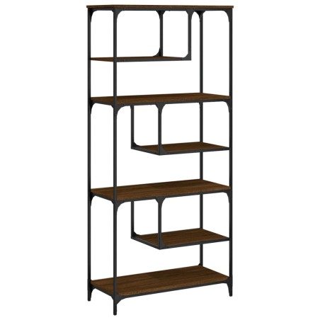 vidaXL Bücherregal Braun Eichen-Optik 81x36x176 cm Holzwerkstoff
