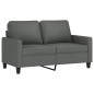 vidaXL 3-tlg. Sofagarnitur mit Kissen Dunkelgrau Stoff vidaXL 3-tlg. Sofagarnitur mit Kissen Dunkelgrau Stoff