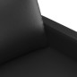vidaXL 3-tlg. Sofagarnitur mit Kissen Schwarz Kunstleder vidaXL 3-tlg. Sofagarnitur mit Kissen Schwarz Kunstleder