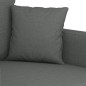 vidaXL 2-tlg. Sofagarnitur mit Kissen Dunkelgrau Stoff vidaXL 2-tlg. Sofagarnitur mit Kissen Dunkelgrau Stoff