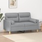 vidaXL 2-Sitzer-Sofa mit Zierkissen Hellgrau 120 cm Stoff vidaXL 2-Sitzer-Sofa mit Zierkissen Hellgrau 120 cm Stoff