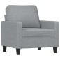 vidaXL 4-tlg. Sofagarnitur mit Kissen Hellgrau Stoff vidaXL 4-tlg. Sofagarnitur mit Kissen Hellgrau Stoff