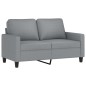 vidaXL 4-tlg. Sofagarnitur mit Kissen Hellgrau Stoff vidaXL 4-tlg. Sofagarnitur mit Kissen Hellgrau Stoff