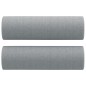 vidaXL 2-tlg. Sofagarnitur mit Kissen Hellgrau Stoff vidaXL 2-tlg. Sofagarnitur mit Kissen Hellgrau Stoff