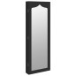 Schmuckschrank mit Spiegel Wandmontage Schwarz 37,5x10x106 cm Schmuckschrank mit Spiegel Wandmontage Schwarz 37,5x10x106 cm